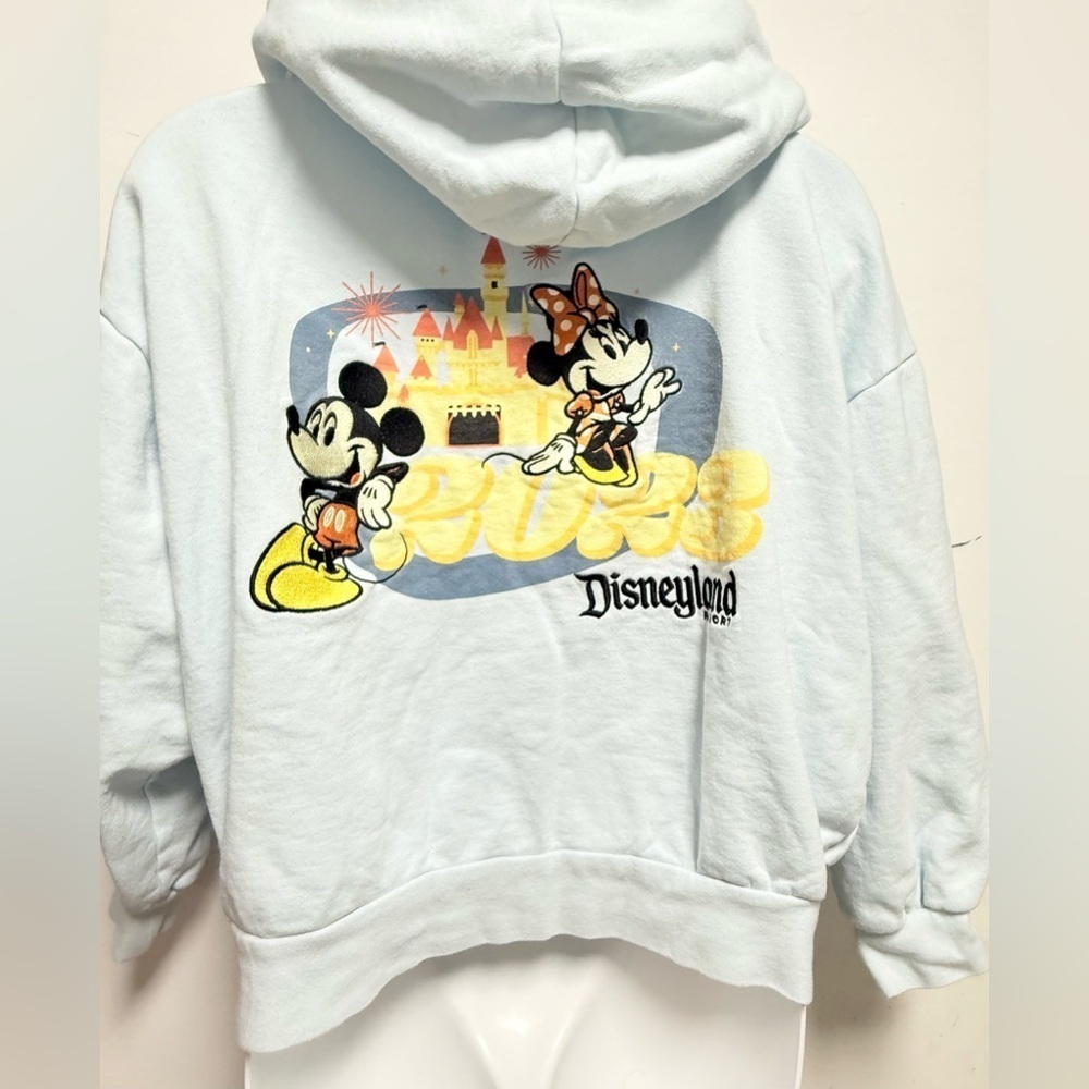 Disney Light Blue Hoodie with Characters Size M - Picture 3 of 11